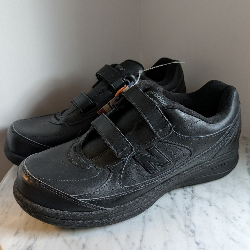 New Balance Men's DSL-2 Walking Black Hook & Loop Sneakers Size 10 NWT